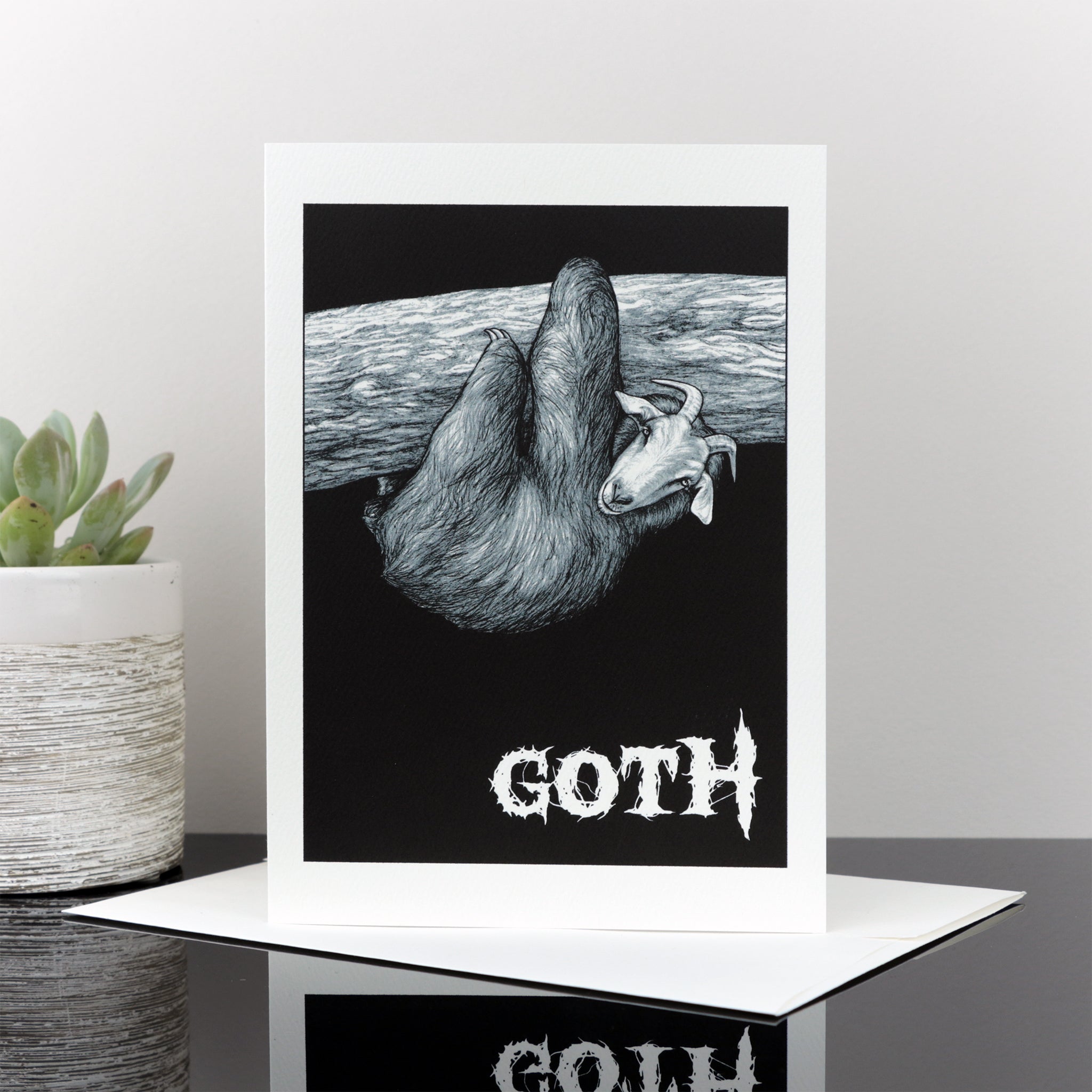 Goth 5x7" Greeting Card