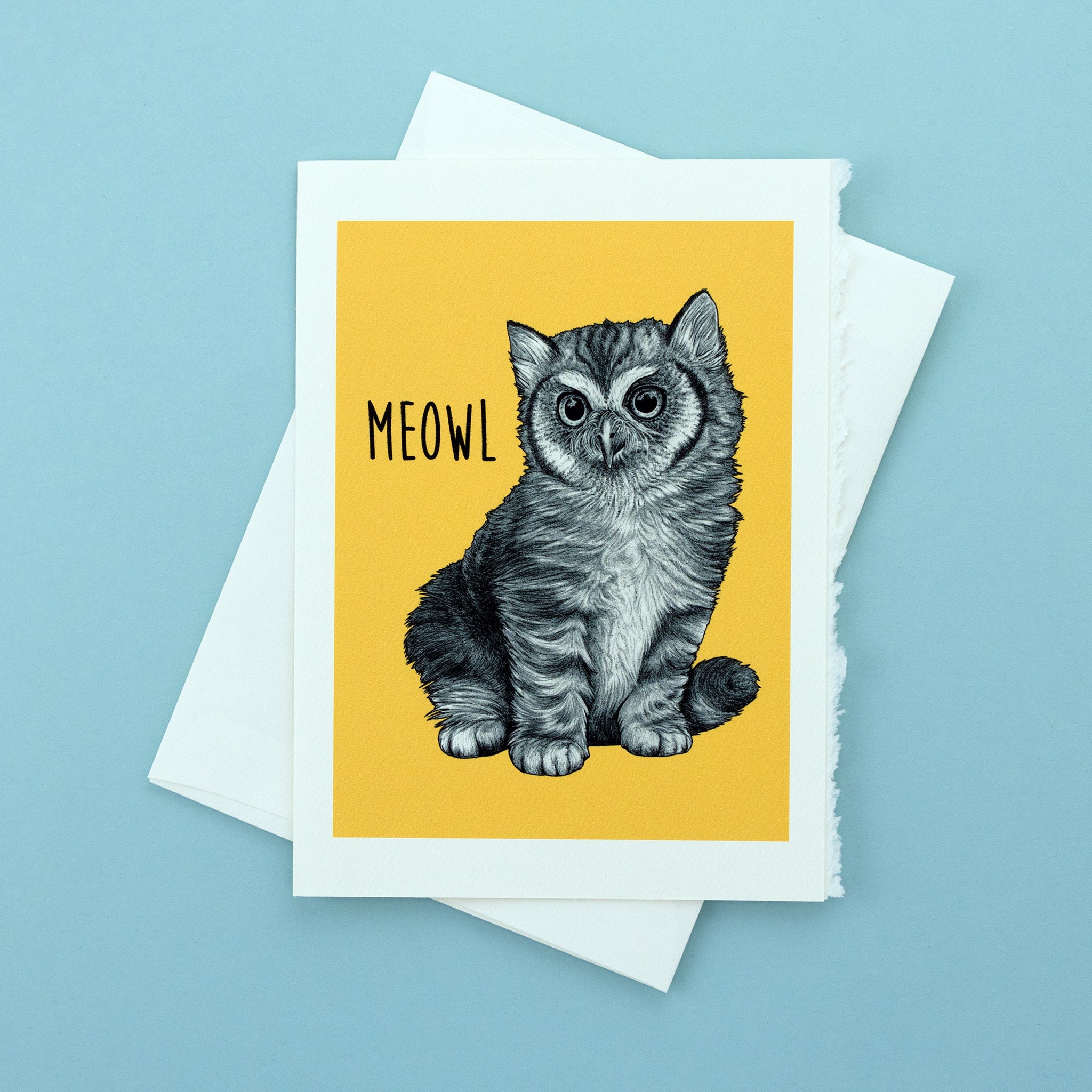 Meowl 5x7" Greeting Card