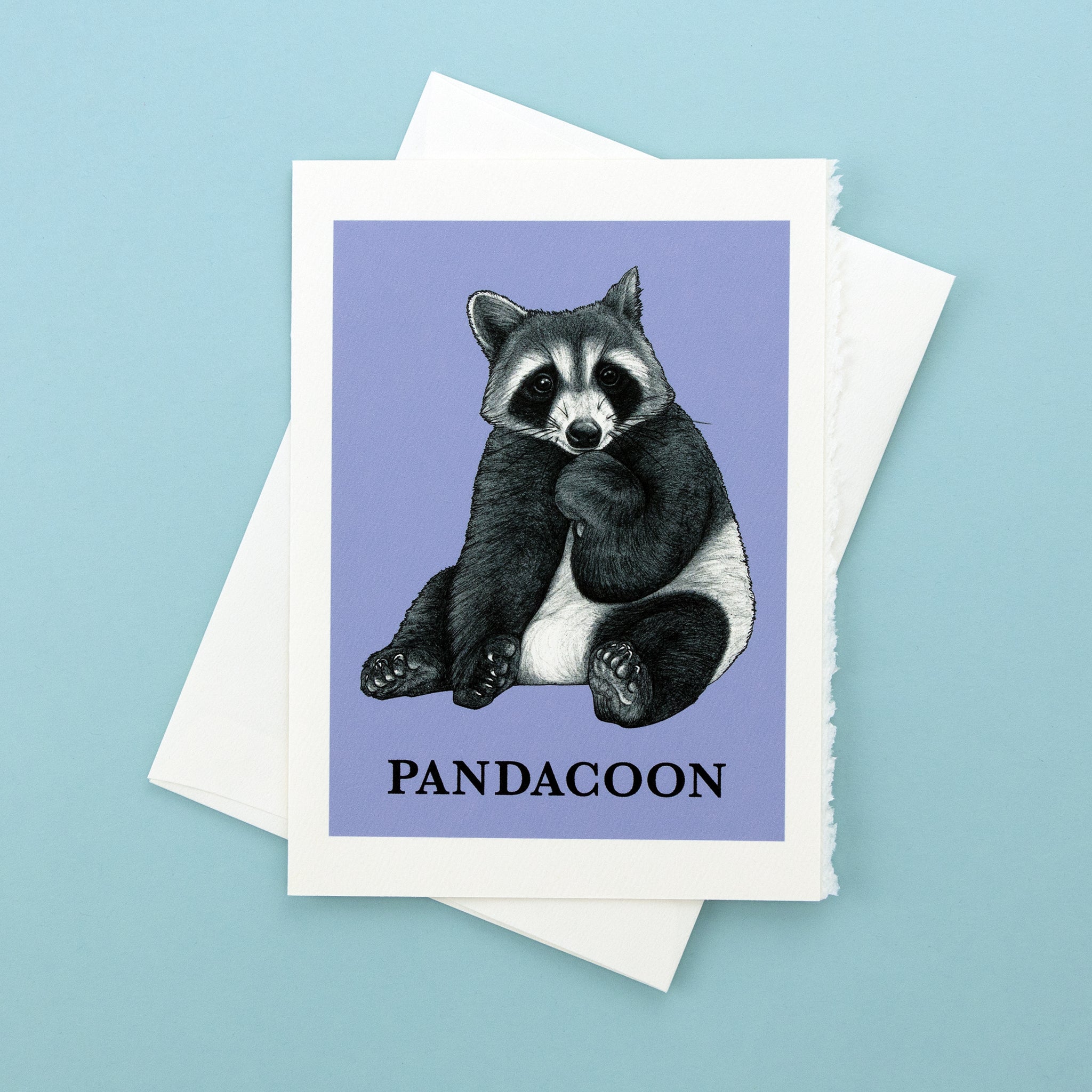 Pandacoon 5x7" Greeting Card