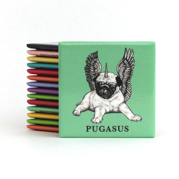 Pugasus 2" Fridge Magnet - Whatif Creations