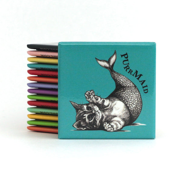 Purrmaid 2" Fridge Magnet - Whatif Creations