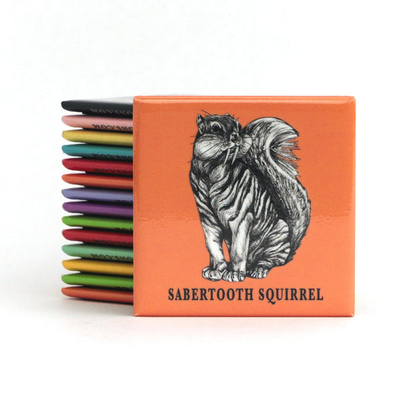 Sabertooth Squirrel 2" Fridge Magnet - Whatif Creations