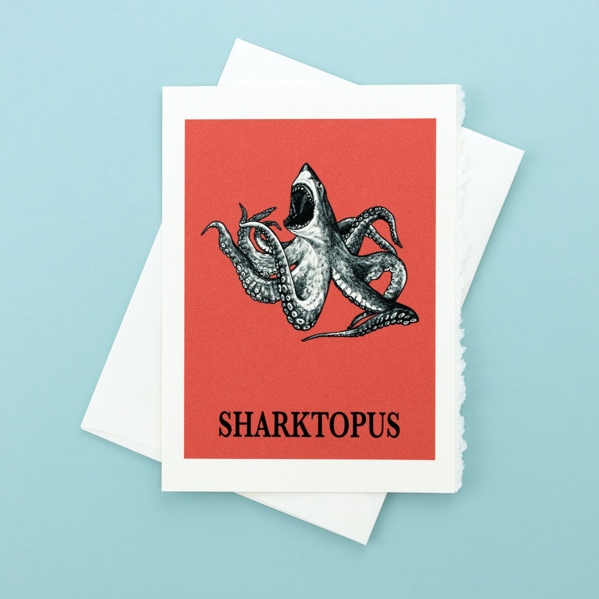 Sharktopus 5x7" Greeting Card